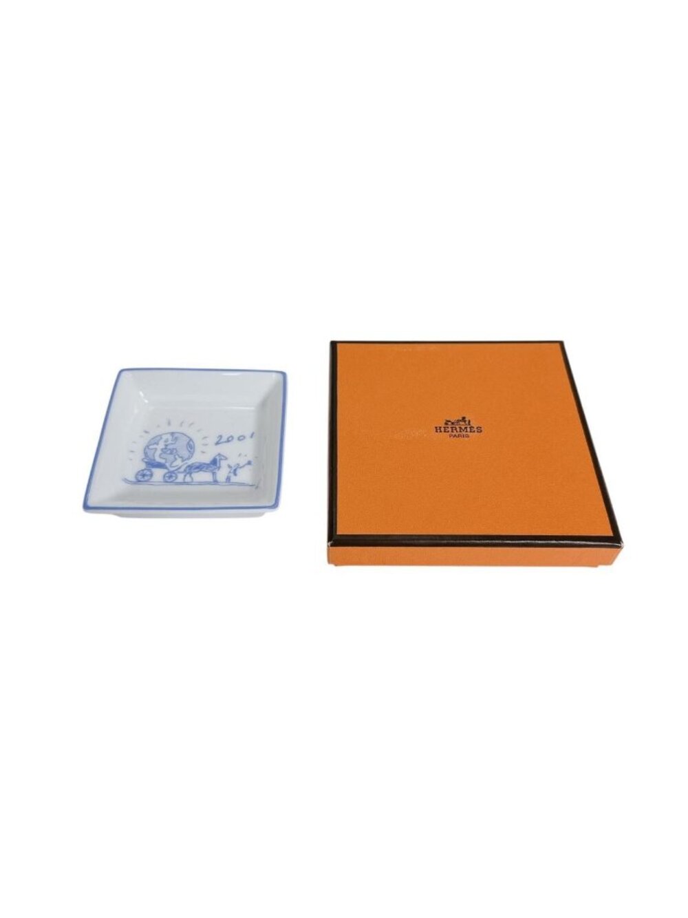 Hermes Square Carriage Cheval Tableware White